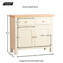 Load image into Gallery viewer, Farrow Cream Small Sideboard

