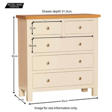 Load image into Gallery viewer, Farrow Cream 2 over 3 Chest
