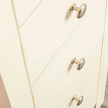 Load image into Gallery viewer, Farrow Cream 5 Drawer Tallboy Chest
