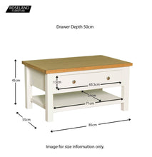 Load image into Gallery viewer, Farrow White Coffee Table

