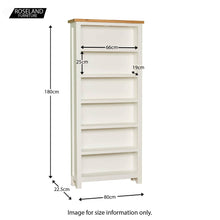 Load image into Gallery viewer, Farrow White Large Bookcase
