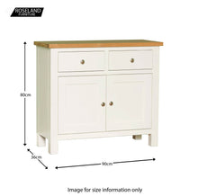 Load image into Gallery viewer, Farrow White Small Sideboard
