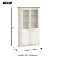 Load image into Gallery viewer, Windsor Cream Display Cabinet
