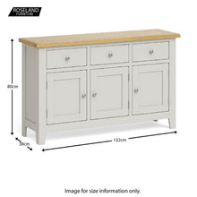 Load image into Gallery viewer, Lundy Grey Large Sideboard
