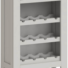 Load image into Gallery viewer, Lundy Grey Wine Rack Cabinet
