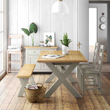 Load image into Gallery viewer, Lundy Grey Ladder Back Dining Chair
