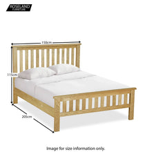 Load image into Gallery viewer, Lanner Oak 4'6ft Bed
