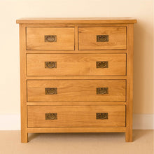 Load image into Gallery viewer, Lanner Oak 2 over 3 Drawer Chest
