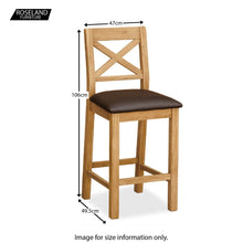 Load image into Gallery viewer, Sidmouth Oak Bar Stool
