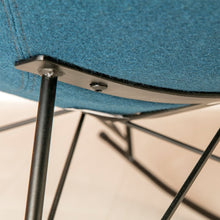 Load image into Gallery viewer, Ozzy Round Rocking Chair - Petrol Blue
