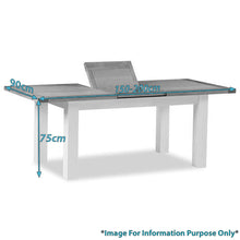 Load image into Gallery viewer, Daymer Cream 150-200cm Extending Table
