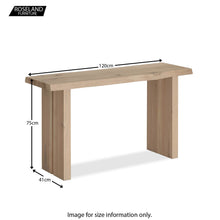Load image into Gallery viewer, Oak Mill Console Table - Wood Base - White Oil
