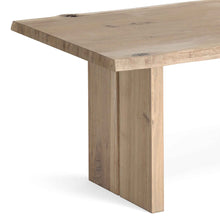 Load image into Gallery viewer, Oak Mill 240cm Dining Table - Wood Base - White Oil
