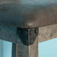 Load image into Gallery viewer, Brooklyn Cross Back Grey Bar Stool
