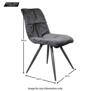 Addison Velvet Chair - Set of 2 Chairs