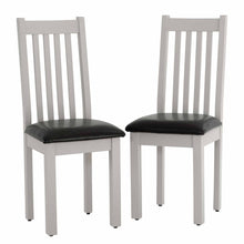 Load image into Gallery viewer, Charlestown Grey Dining Chair with Faux Leather Seat
