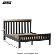 Load image into Gallery viewer, Charlestown Black Double 4ft 6in Size Bed Frame
