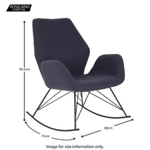 Load image into Gallery viewer, Bryce Accent Rocking Chair - Dark Grey
