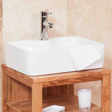 Load image into Gallery viewer, Mobel Oak Bathroom Single Door Square Sink Unit
