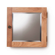 Load image into Gallery viewer, Mobel Oak Bathroom Mirrored Single Door Cabinet

