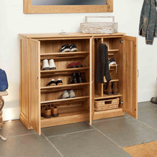 Load image into Gallery viewer, Mobel Oak Extra Large Shoe Cupboard
