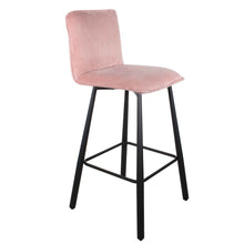 Load image into Gallery viewer, Whitney Velvet Bar Stool - Set of 2 Stools
