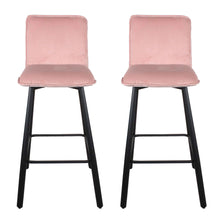 Load image into Gallery viewer, Whitney Velvet Bar Stool - Set of 2 Stools
