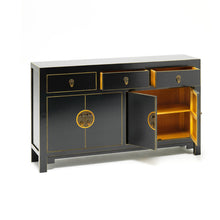 Load image into Gallery viewer, The Nine Schools Qing Black and Gilt Large Sideboard
