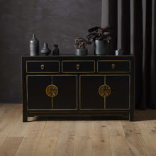 Load image into Gallery viewer, The Nine Schools Qing Black and Gilt Large Sideboard
