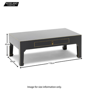 The Nine Schools Oriental Black Coffee Table