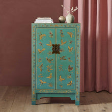 Load image into Gallery viewer, The Nine Schools Oriental Decorated Blue Medium Cabinet
