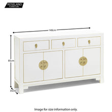 Load image into Gallery viewer, The Nine Schools Qing White and Gilt Large Sideboard
