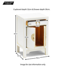 Load image into Gallery viewer, The Nine Schools White and Gilt Small Cabinet
