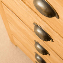 Load image into Gallery viewer, Roseland Oak 5 Drawer Tallboy Chest
