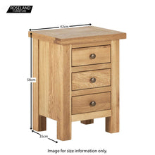 Load image into Gallery viewer, Charlestown Oak Bedside Table
