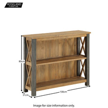 Load image into Gallery viewer, Urban Elegance Reclaimed Low Bookcase
