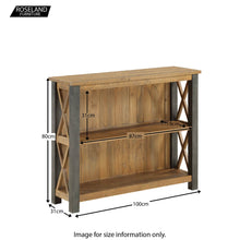 Load image into Gallery viewer, Urban Elegance Reclaimed Low Bookcase
