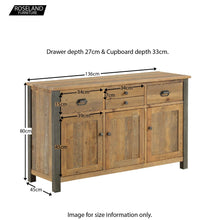 Load image into Gallery viewer, Urban Elegance 3 Door Sideboard
