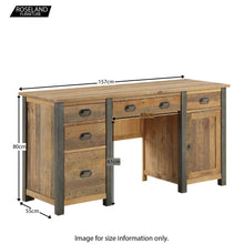 Load image into Gallery viewer, Urban Elegance Twin Pedestal Office Desk

