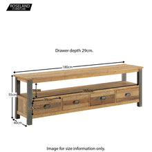 Load image into Gallery viewer, Urban Elegance Extra Large TV Stand

