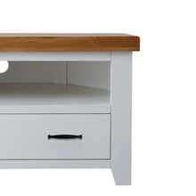 Load image into Gallery viewer, Chatsworth White 90cm Corner TV Stand
