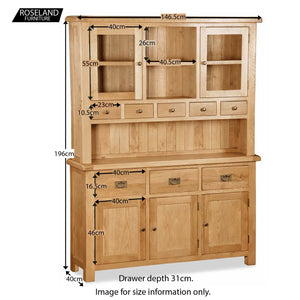 Zelah Oak Large Dresser